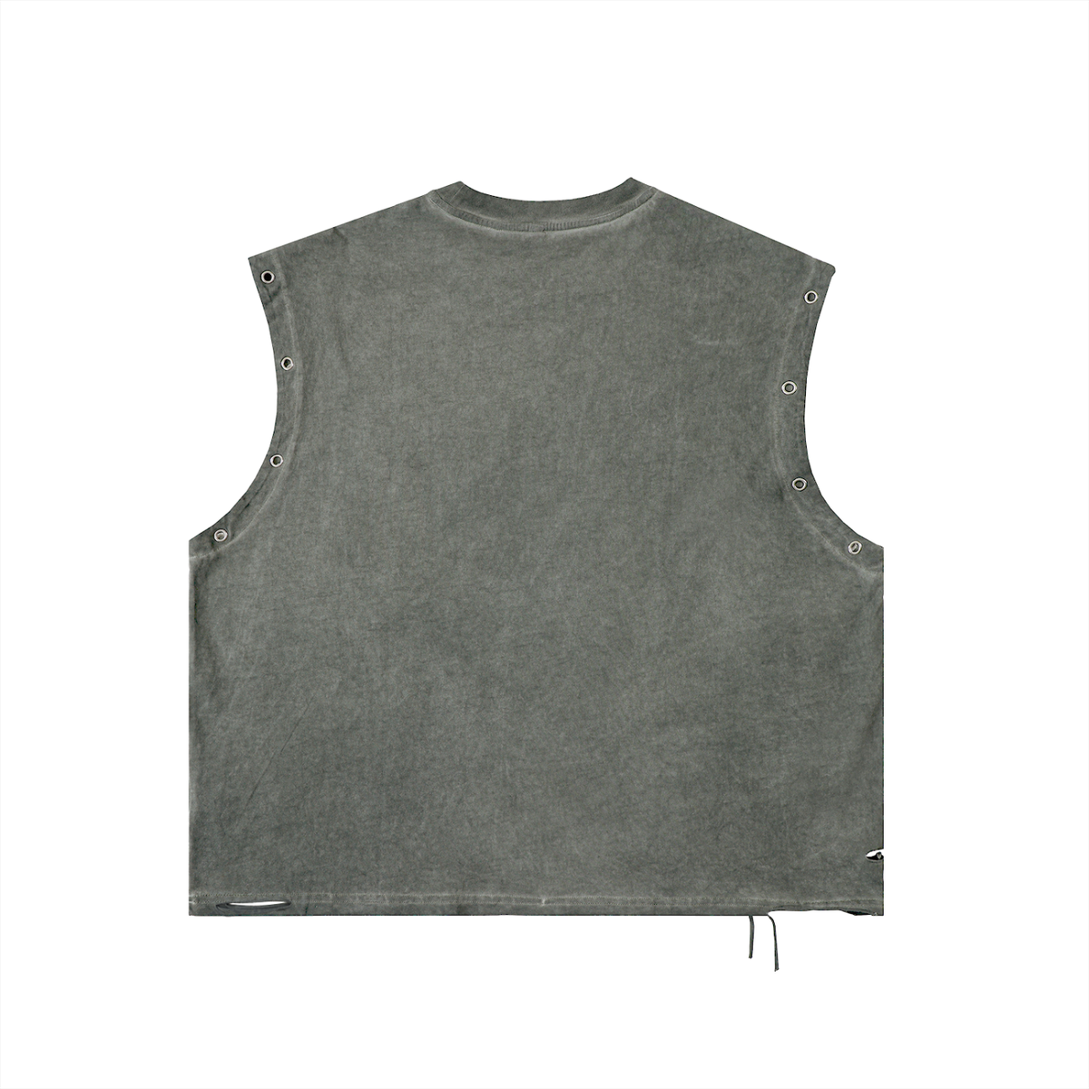 CHROME Distressed Grommet Eyelet Tank Top ODMPOD