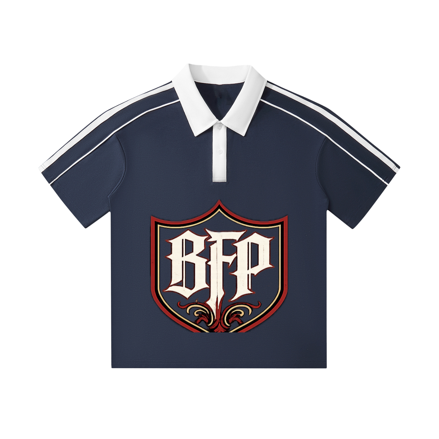 Contrast Collar Short-Sleeve Polo Shirt ODMPOD