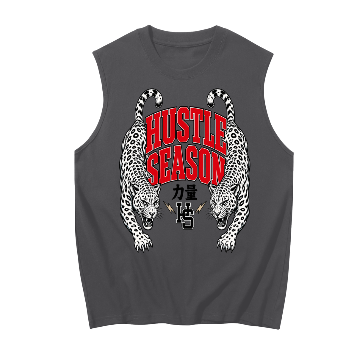 CHINESE HUSTLE Men's Sleeveless Cotton Tank Top