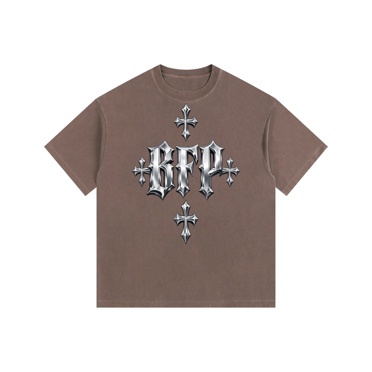 CHROME FUTURE Vintage Washed Oversized Cotton T-Shirt ODMPOD