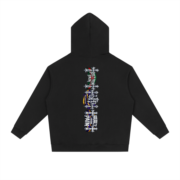 2 GUNS CHROME Essential Heavyweight Drop-Shoulder Hoodie ODMPOD