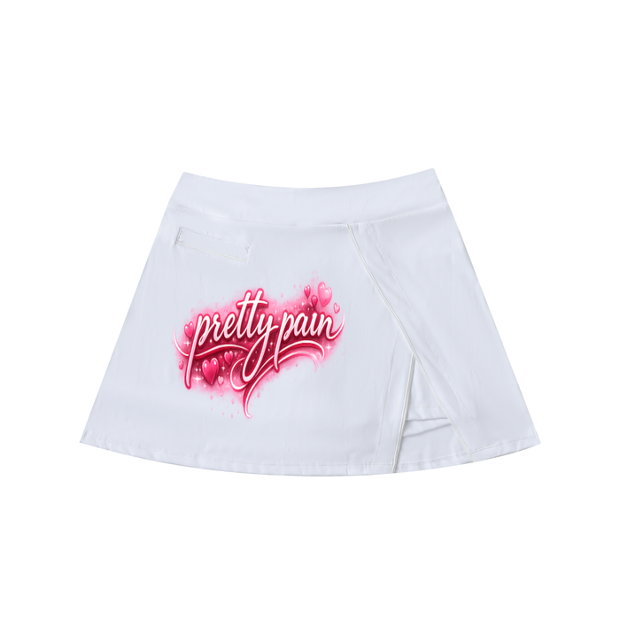 PRETTY PAIN High-Waist Pocketed A-Line Skirt ODMPOD