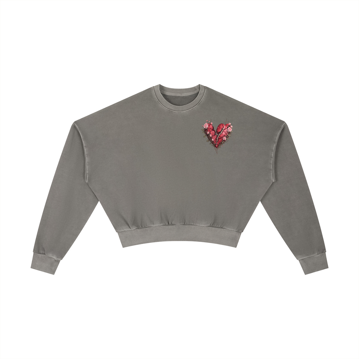 Vintage Washed Cropped Sweatshirt ODMPOD