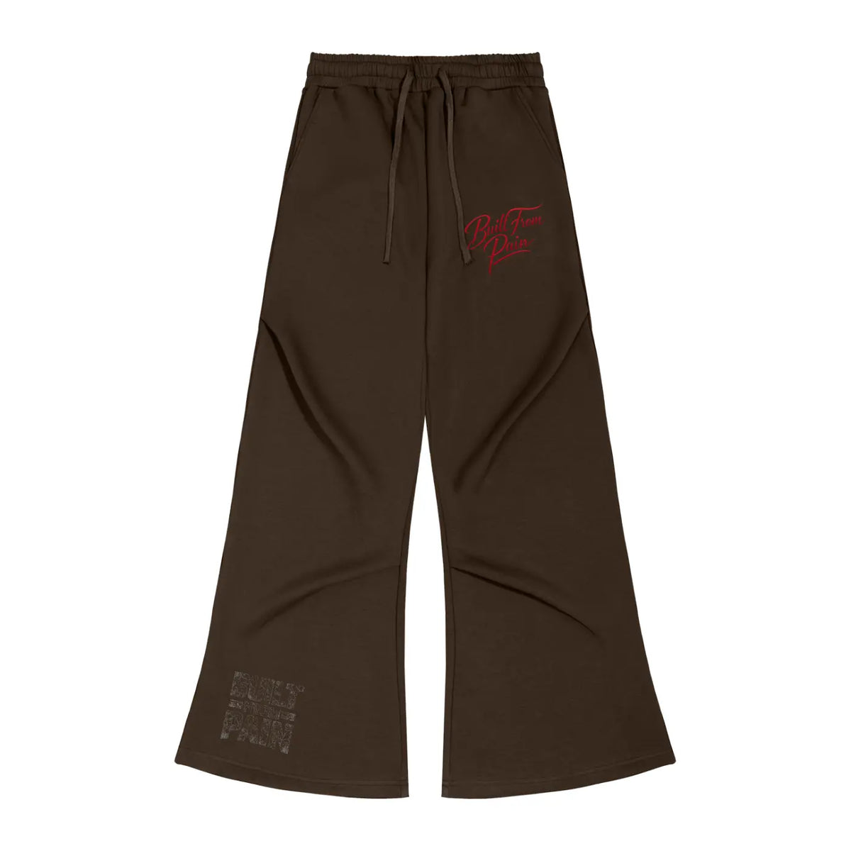 Unisex Wide Leg BUILT FROM PAIN Drawstring Sweatpants - Built From Pain Clothing