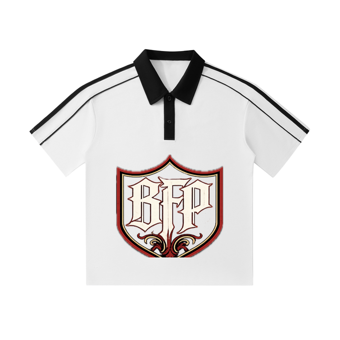 Contrast Collar Short-Sleeve Polo Shirt ODMPOD