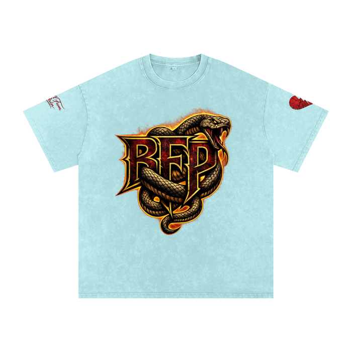 FLAME BFP Snow Washed Oversized Cotton T-Shirt ODMPOD