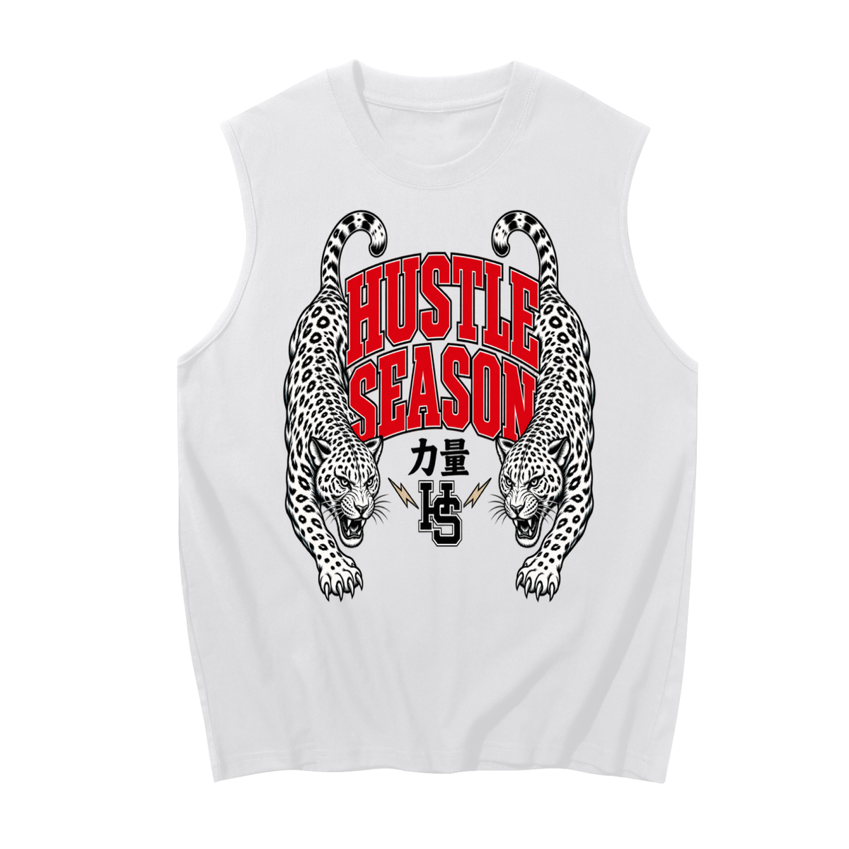 CHINESE HUSTLE Men's Sleeveless Cotton Tank Top