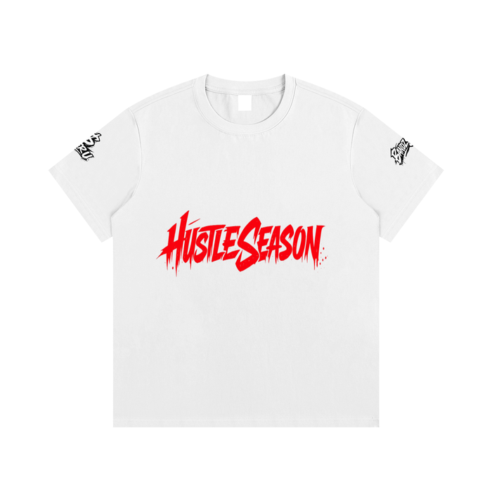 HUSTLE SEASON Essential Cotton T-Shirt ODMPOD