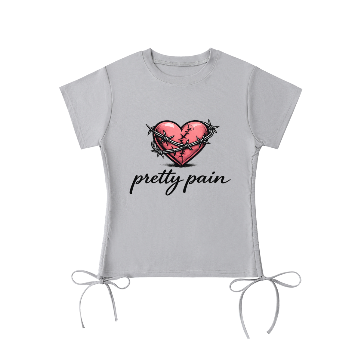 PRETTY LILLY PAIN Essential Drawstring T-Shirt ODMPOD