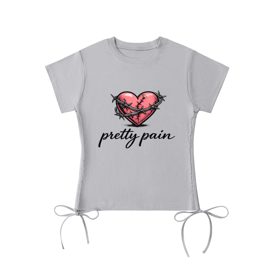PRETTY LILLY PAIN Essential Drawstring T-Shirt