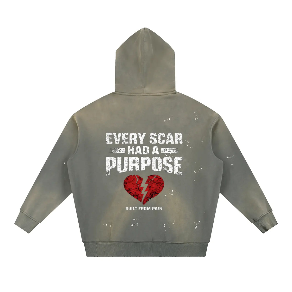 BFP Vintage Washed Forged by Pain Fleece Hoodie - Built From Pain Clothing