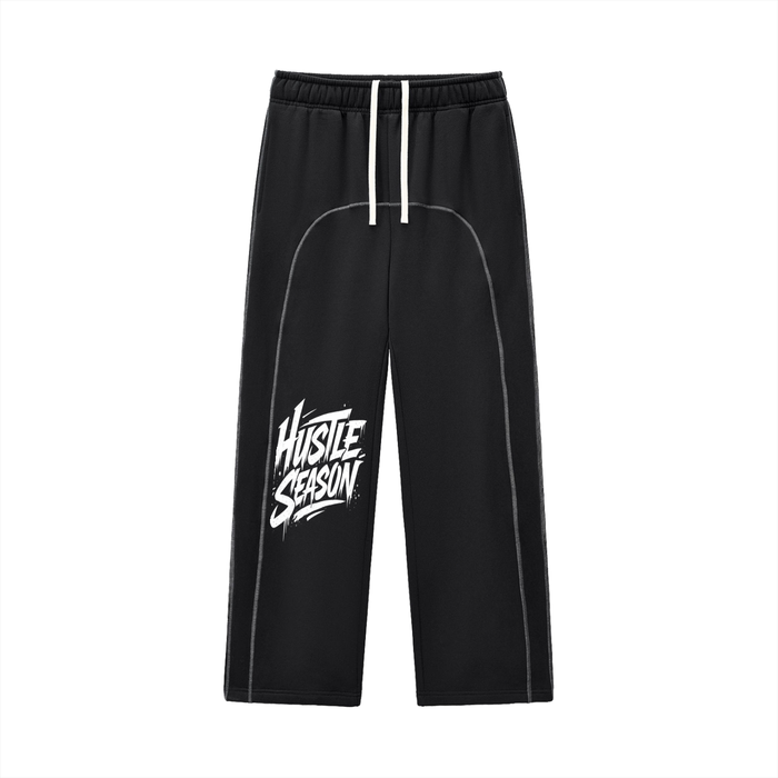 HUSTLE SEASON Contrast-Stitched Fleece Sweatpants ODMPOD