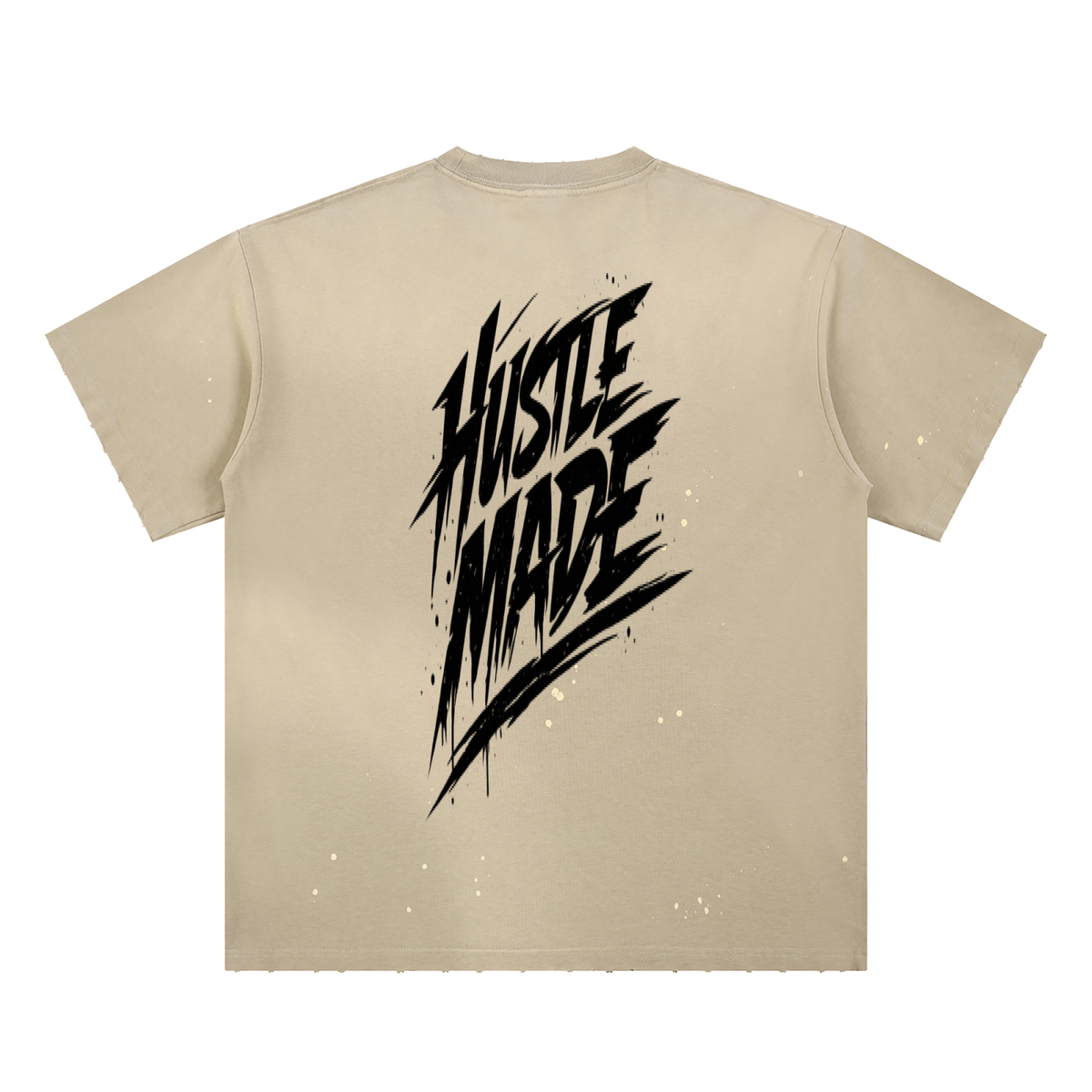 BORN BROKE/RICH Hand-Frayed Sunfade Paint Splatter T-Shirt ODMPOD