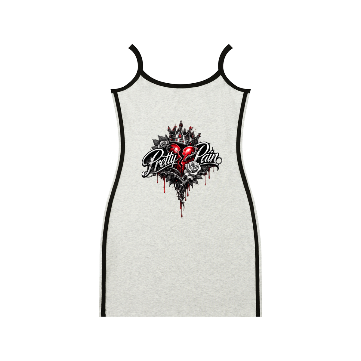 PRETTY PAIN Women's Color Block Mini Dress ODMPOD