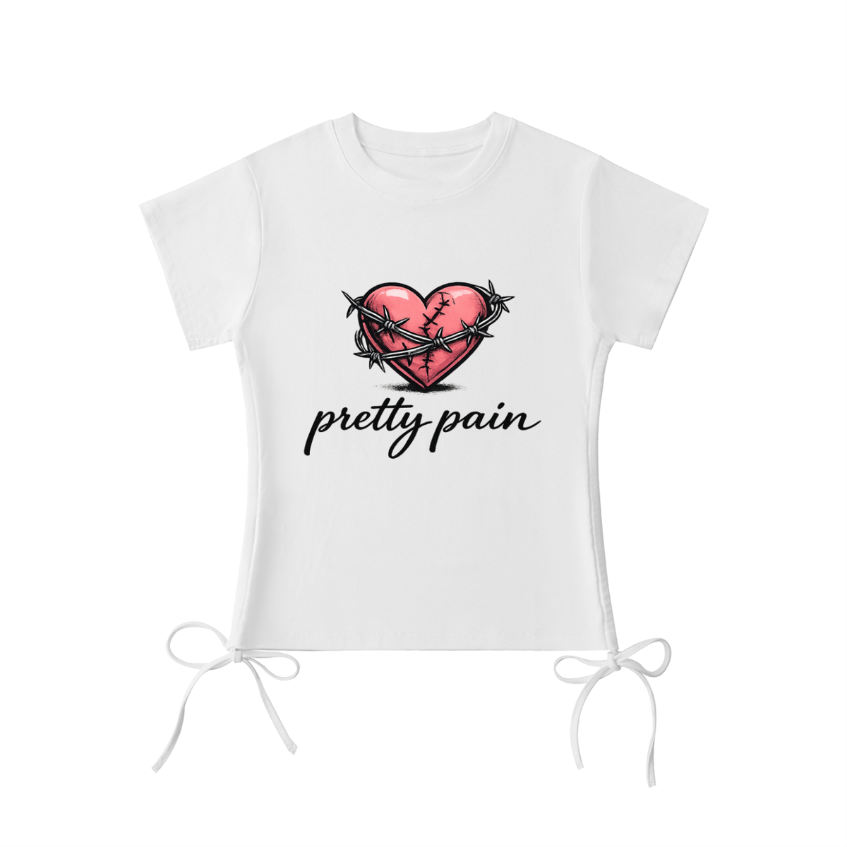 PRETTY LILLY PAIN Essential Drawstring T-Shirt ODMPOD