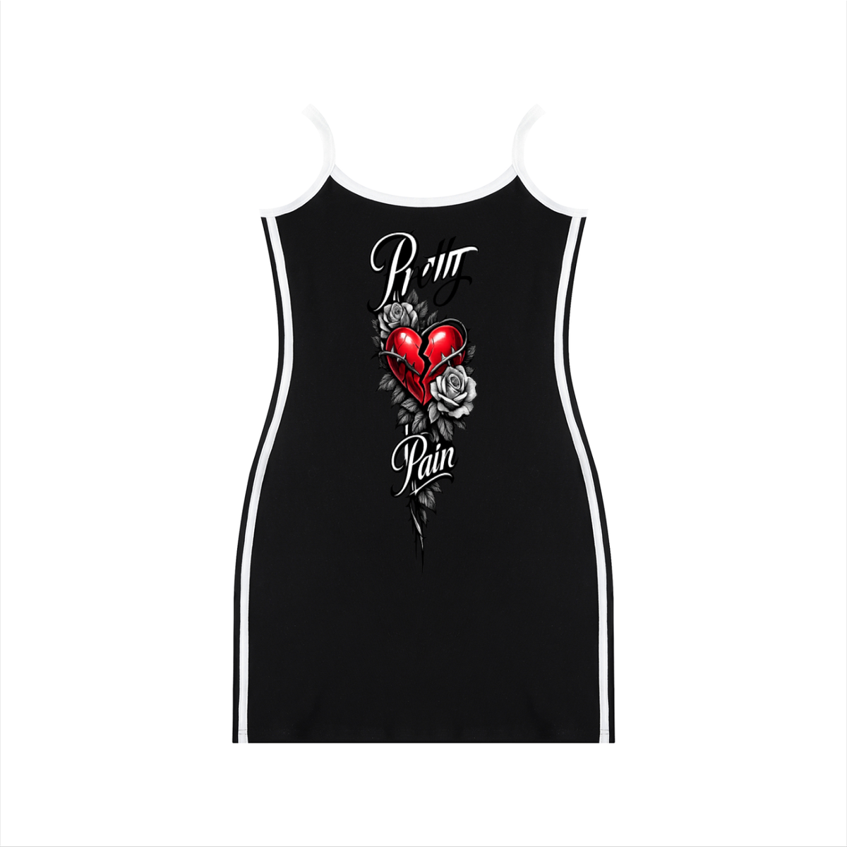 PRETTY PAIN Women's Color Block Mini Dress ODMPOD