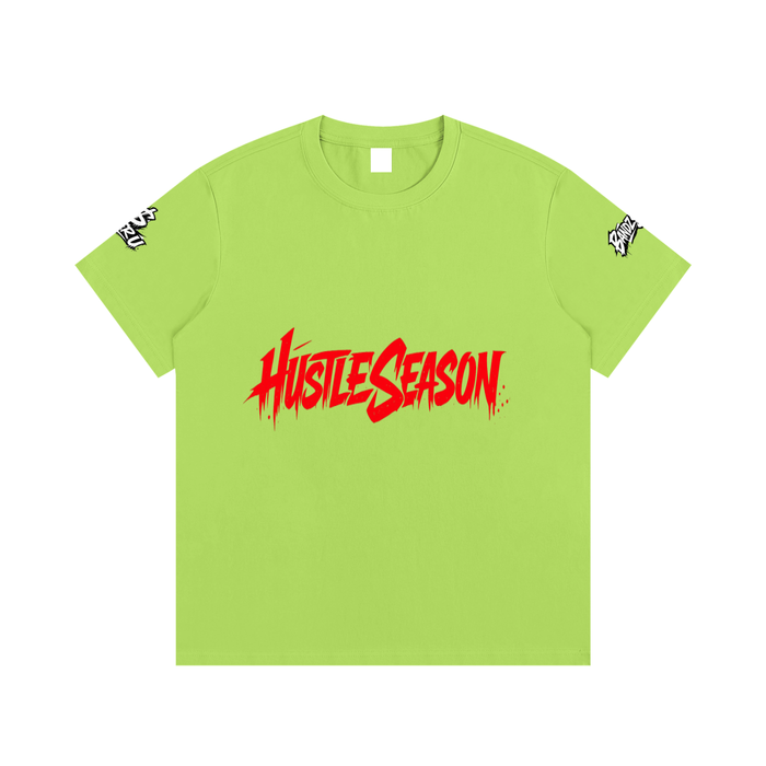 HUSTLE SEASON Essential Cotton T-Shirt ODMPOD