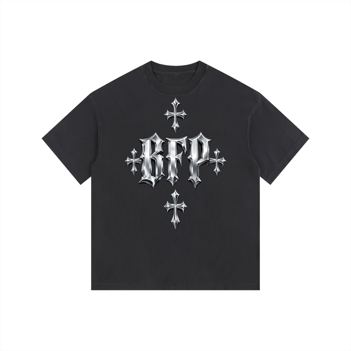 CHROME FUTURE Vintage Washed Oversized Cotton T-Shirt ODMPOD