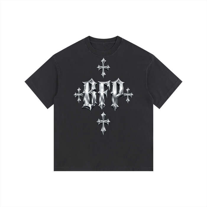 CHROME FUTURE Vintage Washed Oversized Cotton T-Shirt ODMPOD