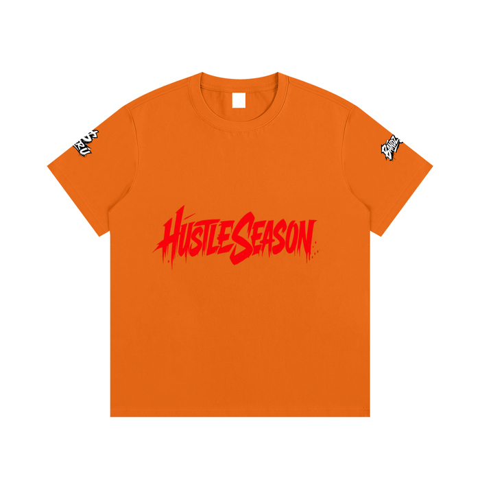 HUSTLE SEASON Essential Cotton T-Shirt ODMPOD