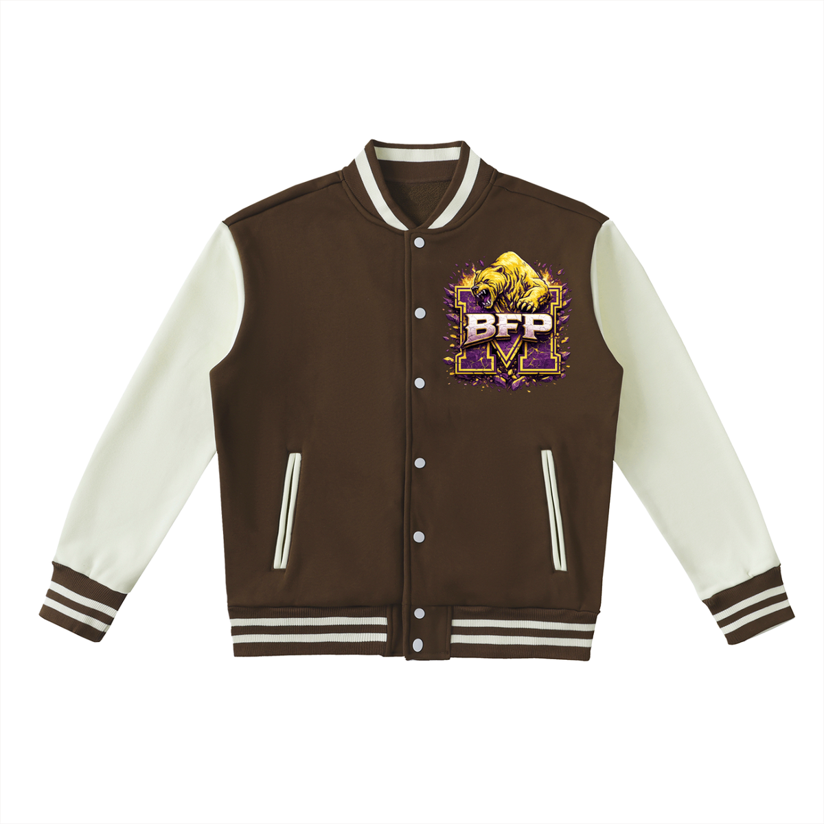 Two-Tone Fleeced Varsity Jacket ODMPOD