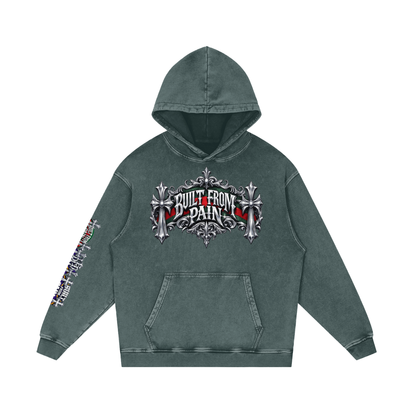 Chrome BFP Snow Washed Loose Cotton Hoodie ODMPOD