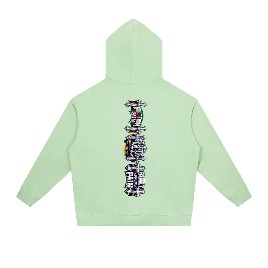 2 GUNS CHROME Essential Heavyweight Drop-Shoulder Hoodie