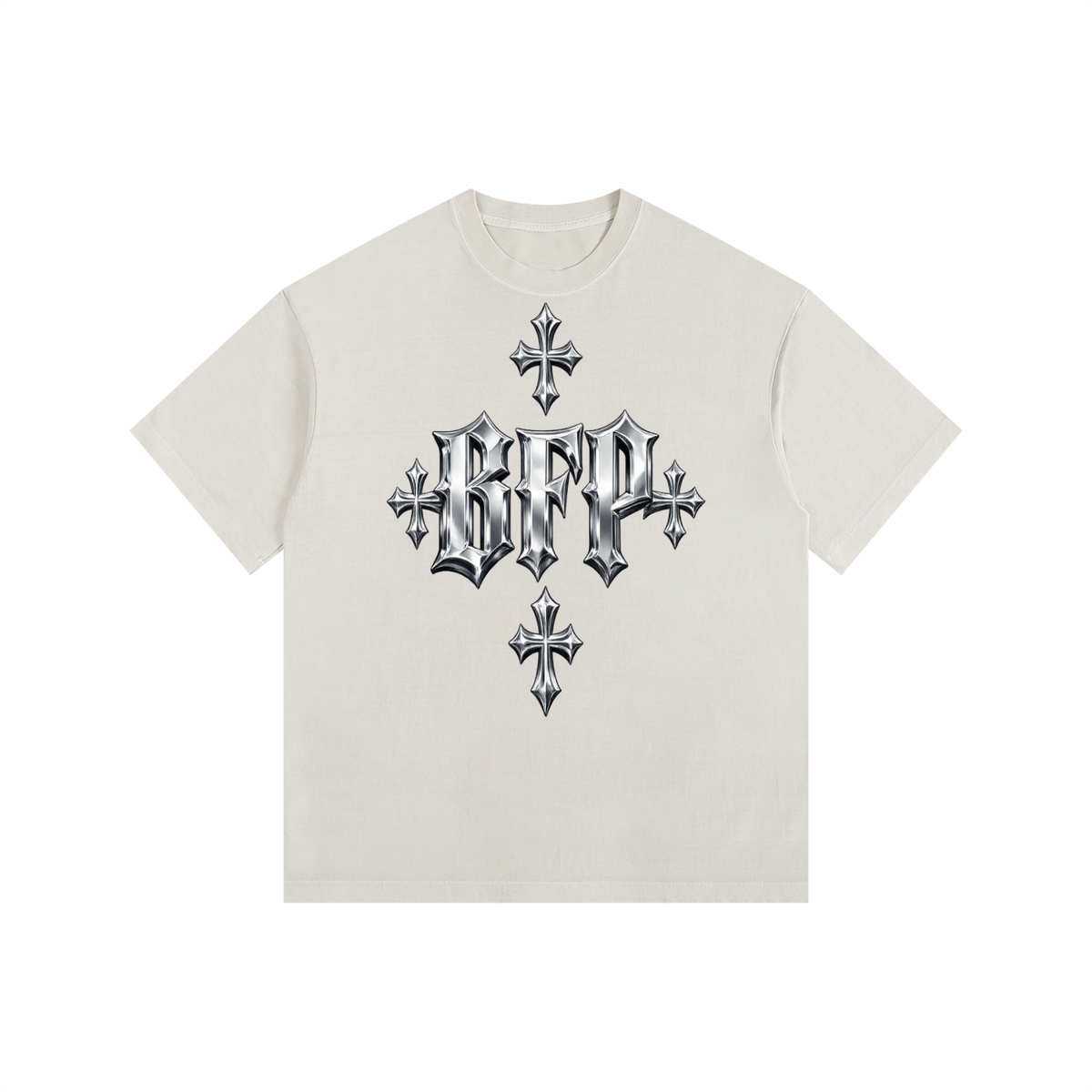 CHROME FUTURE Vintage Washed Oversized Cotton T-Shirt ODMPOD