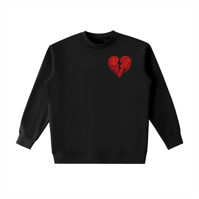 Essential Heavyweight Broken Heart Crewneck Sweatshirt ODMPOD