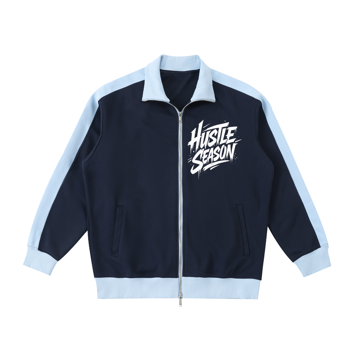 Contrast Trim Stand Collar Jacket ODMPOD
