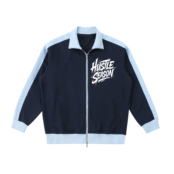 Contrast Trim Stand Collar Jacket ODMPOD