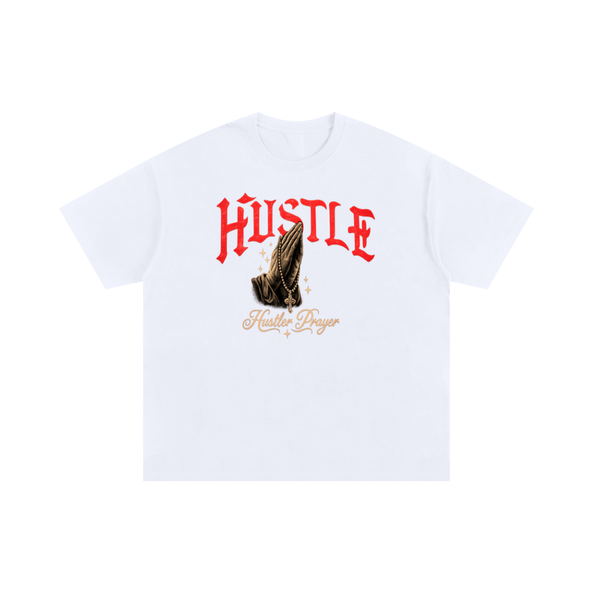 HUSTLER PRAYER Unisex Oversized Cotton T-Shirt