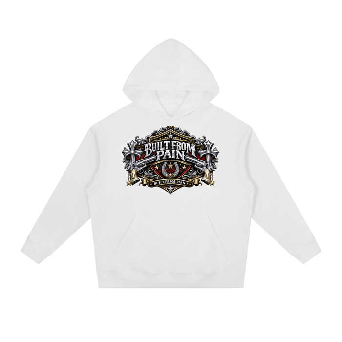 2 GUNS CHROME Essential Heavyweight Drop-Shoulder Hoodie ODMPOD