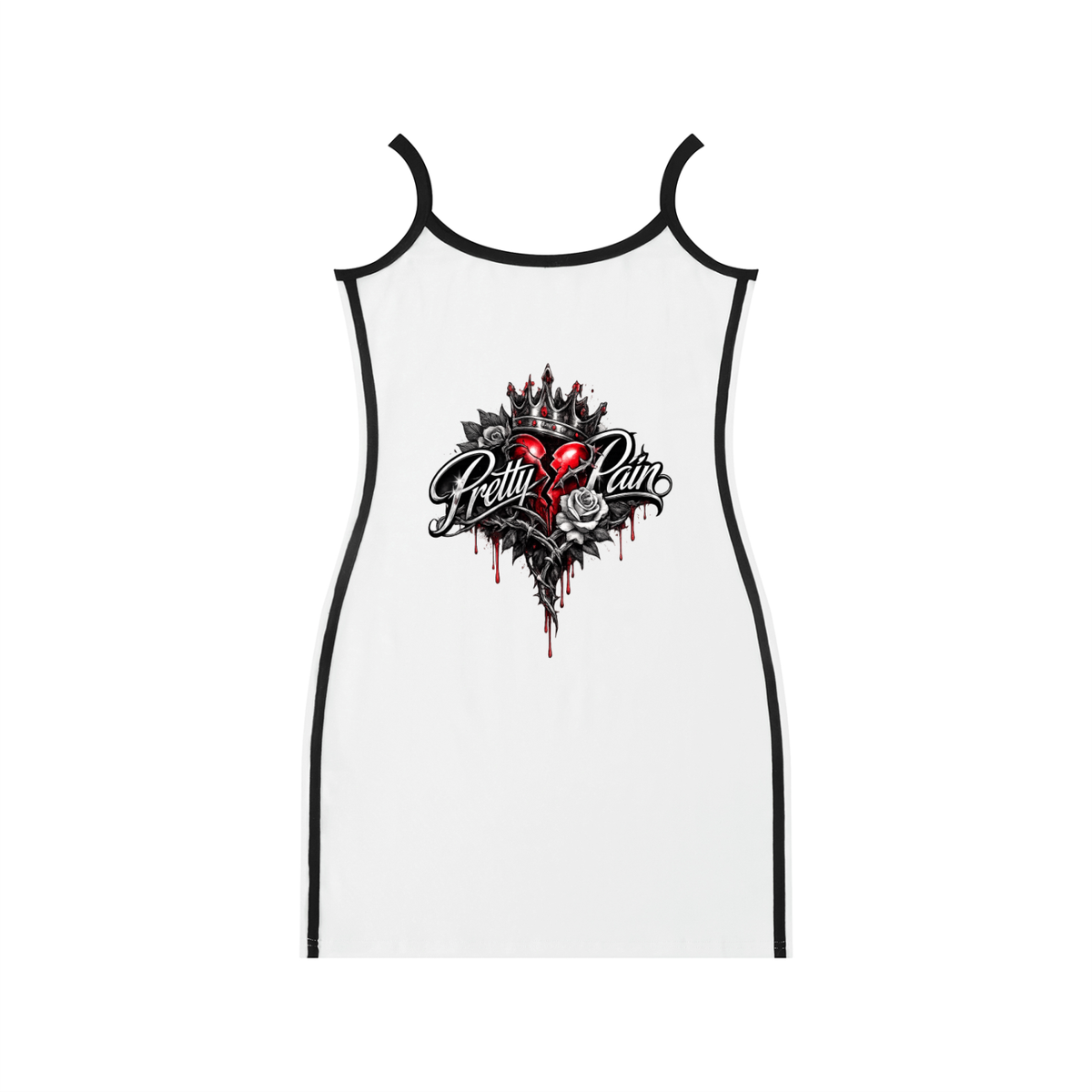 PRETTY PAIN Women's Color Block Mini Dress ODMPOD