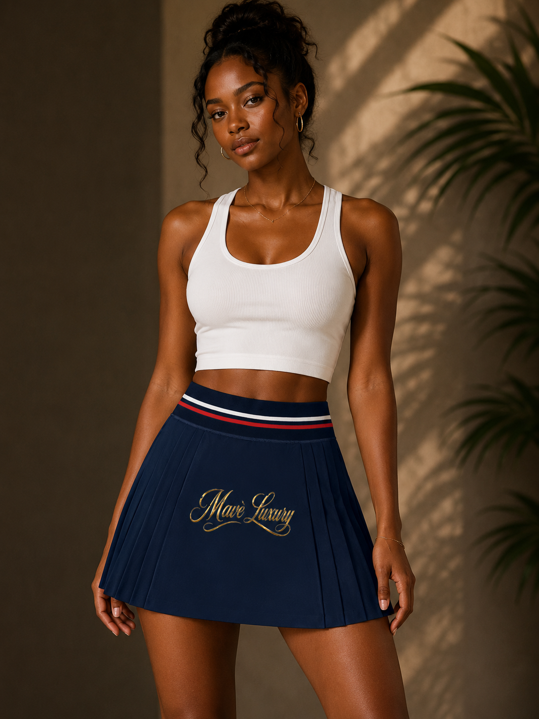 Women's Pleated Mini Skirt ODMPOD
