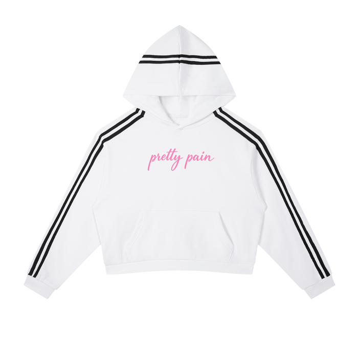 Contrast Side Stripe Cropped Hoodie ODMPOD