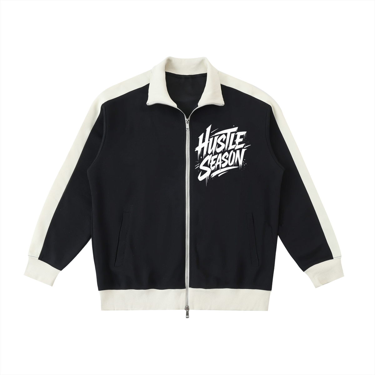 Contrast Trim Stand Collar Jacket ODMPOD