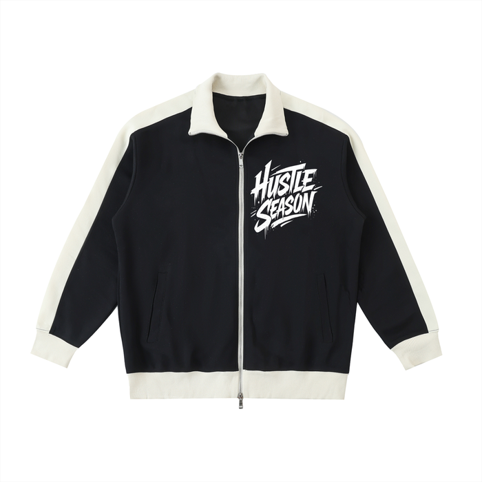 Contrast Trim Stand Collar Jacket ODMPOD