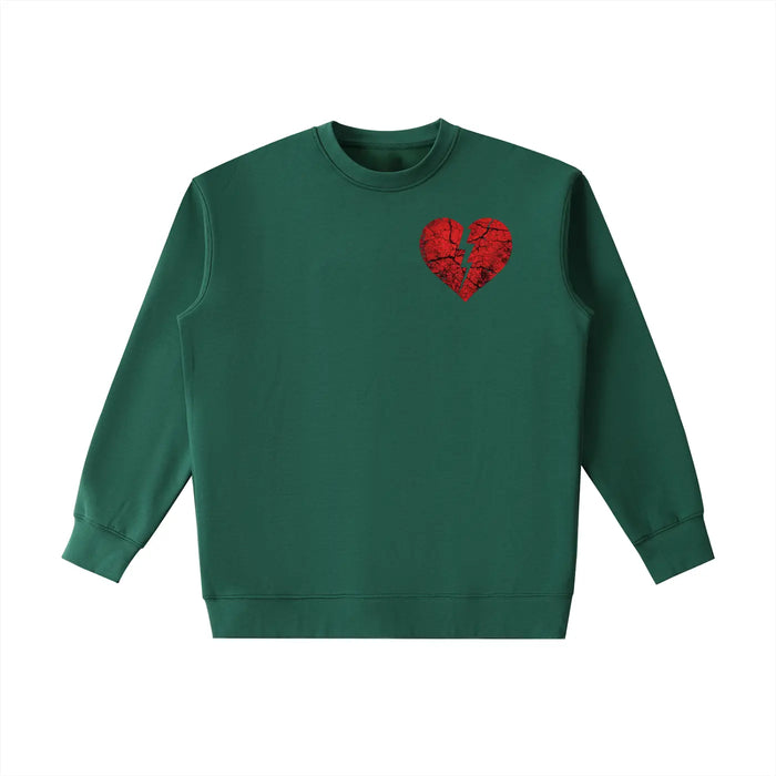 Essential Heavyweight Broken Heart Crewneck Sweatshirt ODMPOD