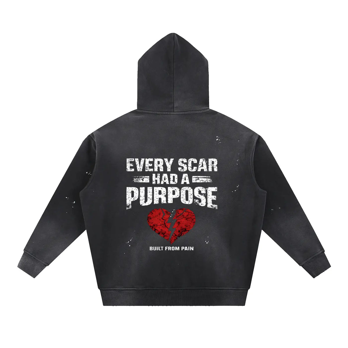 BFP Vintage Washed Forged by Pain Fleece Hoodie - Built From Pain Clothing