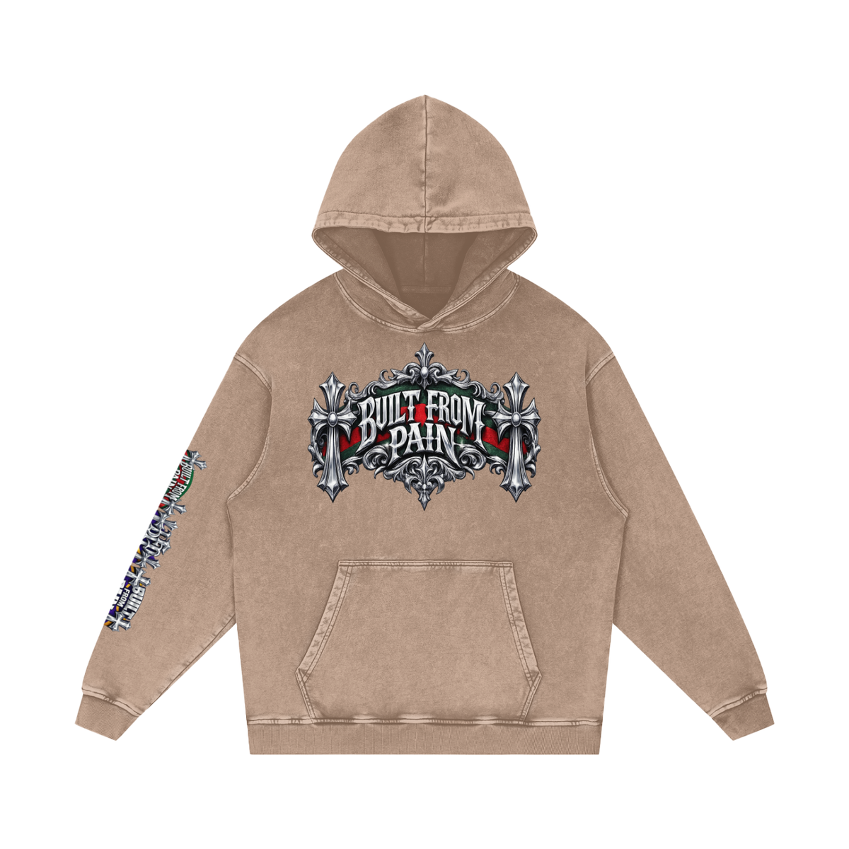 Chrome BFP Snow Washed Loose Cotton Hoodie ODMPOD