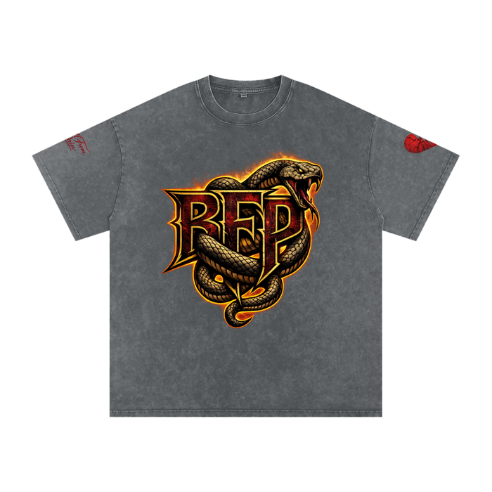 FLAME BFP Snow Washed Oversized Cotton T-Shirt ODMPOD