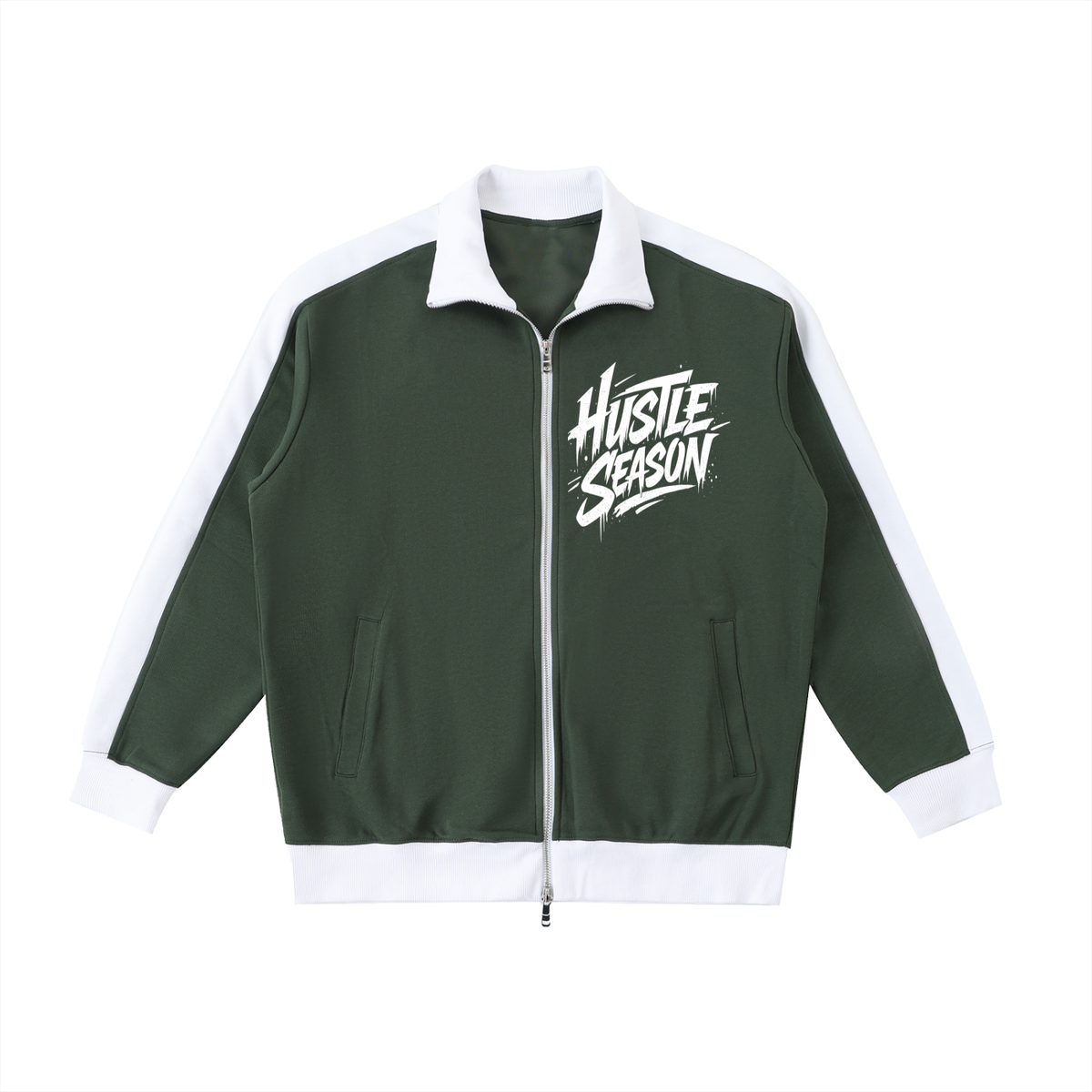 Contrast Trim Stand Collar Jacket ODMPOD