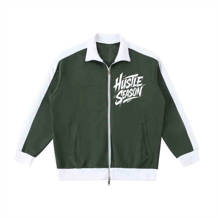 Contrast Trim Stand Collar Jacket ODMPOD