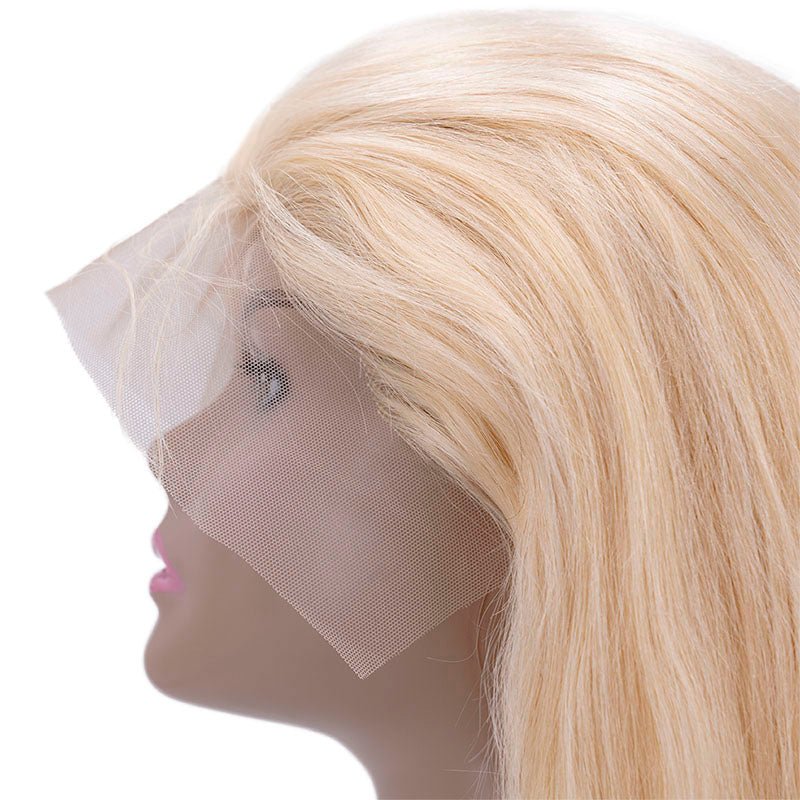 Blonde Straight 13x4 Transparent Lace Front Wig - Built From Pain Clothing