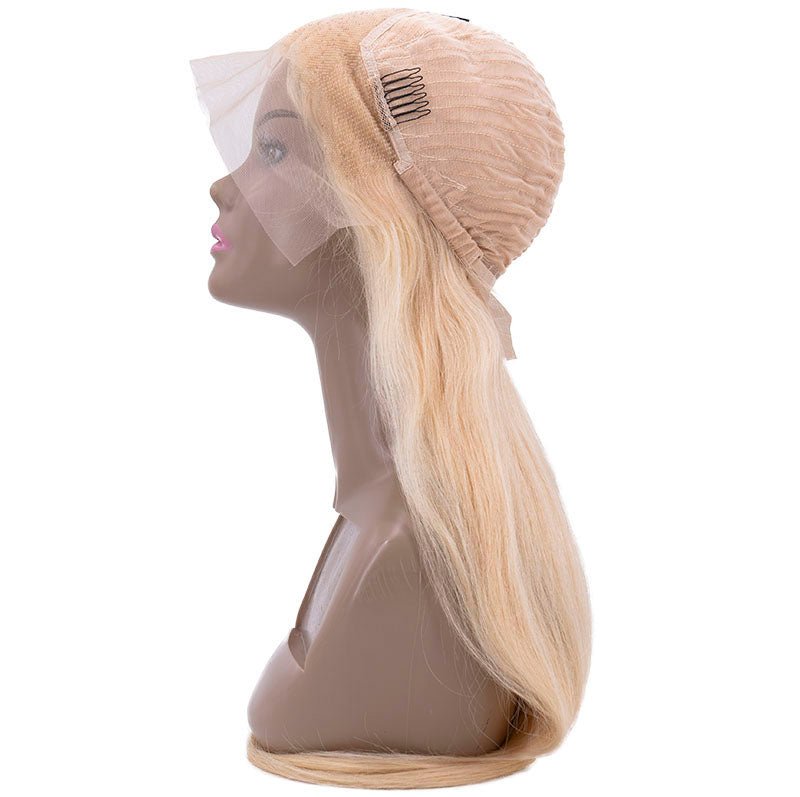 Blonde Straight 13x4 Transparent Lace Front Wig - Built From Pain Clothing