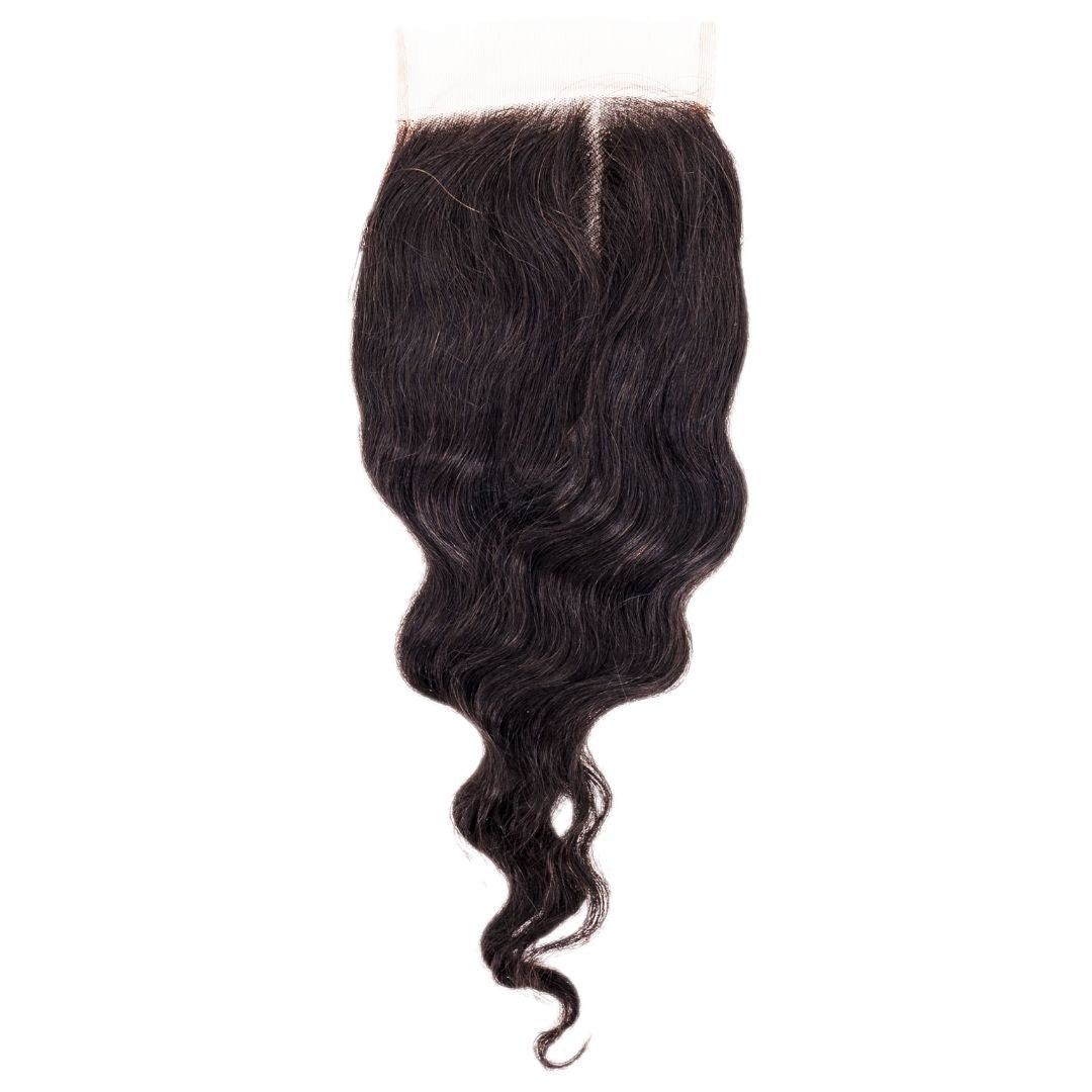Brazilian Loose Wave 4x4 Transparent Closure - Built From Pain Clothing