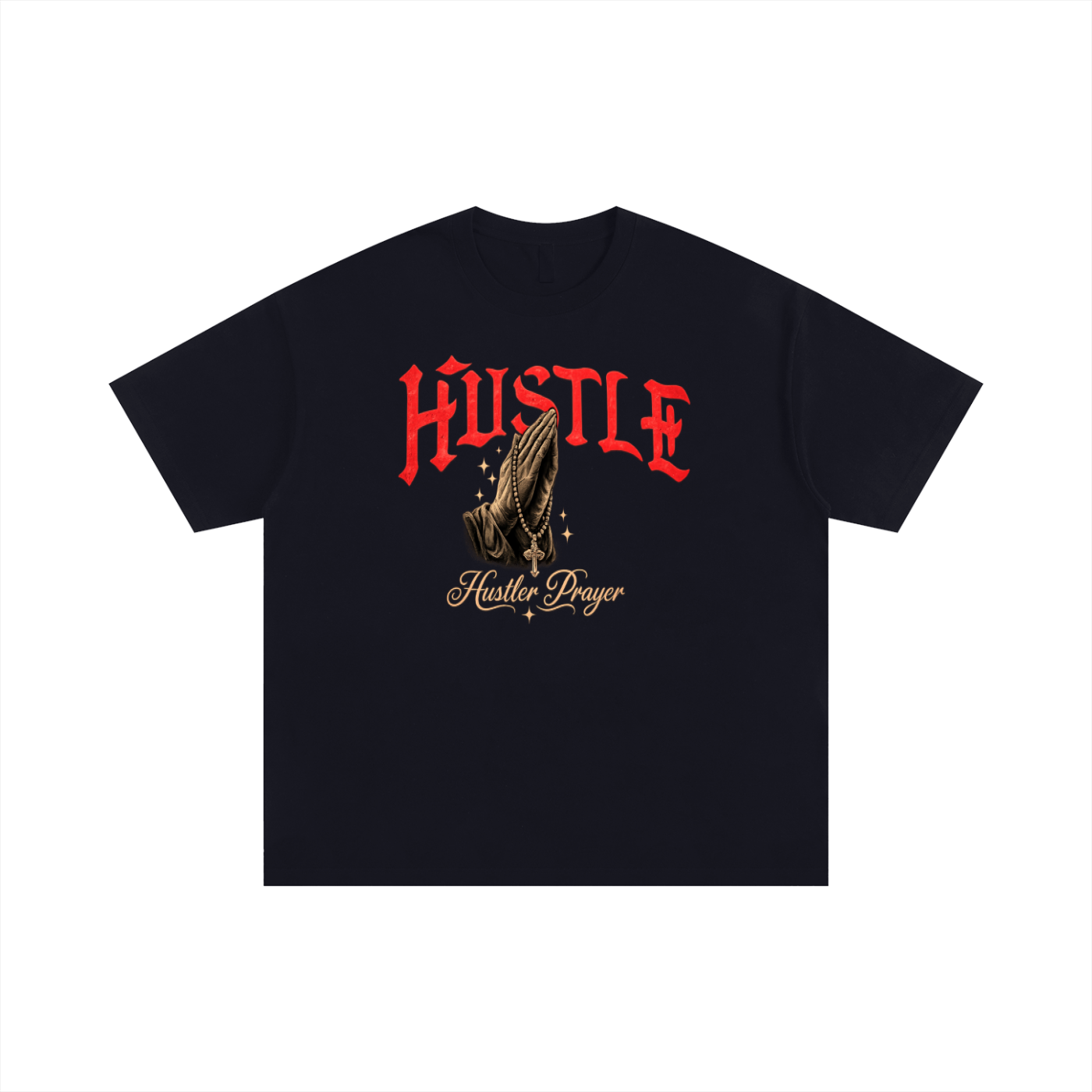 HUSTLER PRAYER Unisex Oversized Cotton T-Shirt