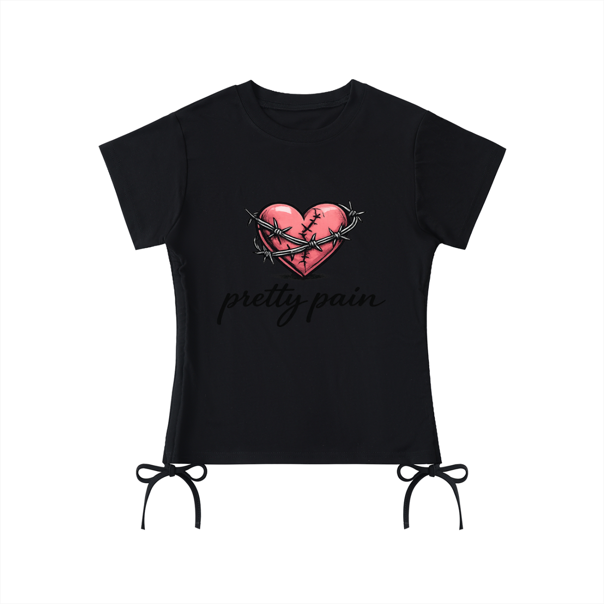 PRETTY LILLY PAIN Essential Drawstring T-Shirt ODMPOD