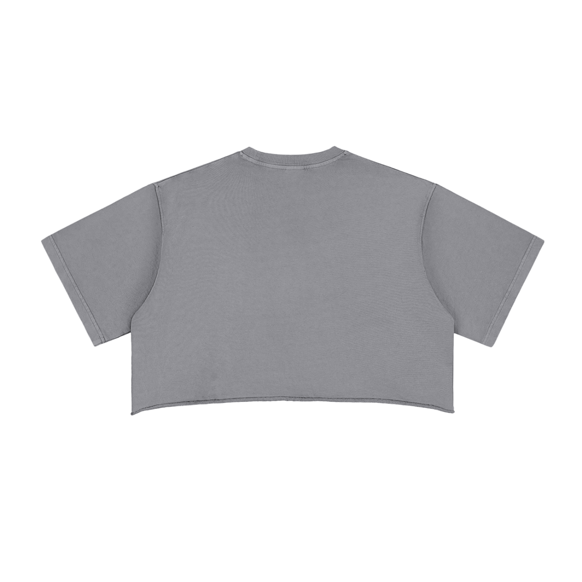 MAvè Baby Snow Washed Raw Edge Crop Top